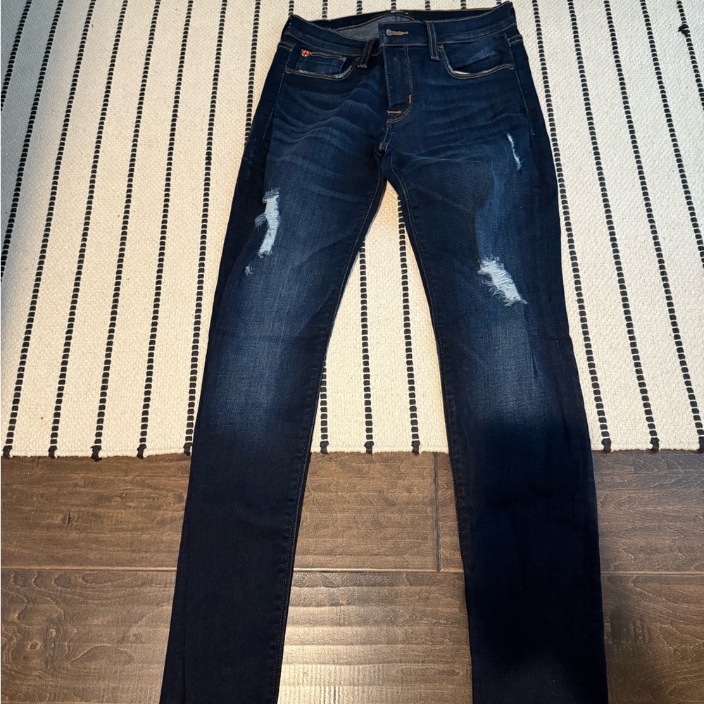 Krista Hudson Jeans Dark Blue Distressed Jeans